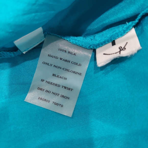 Ann Taylor Silk Blue Tiered Maxi Dress - Picture 6 of 7